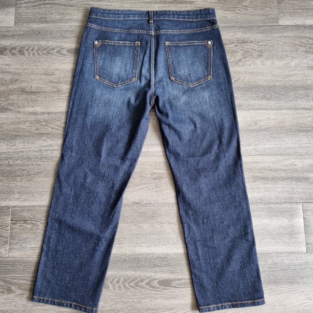 Pilcro The Borrowed Boyfriend Dark Wash Jean Size 29 - Picture 3 of 13